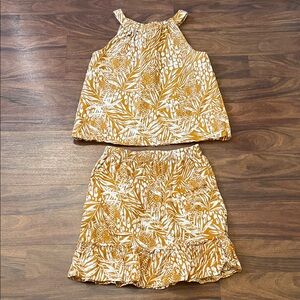 Christian Siriano Linen Skirt Set